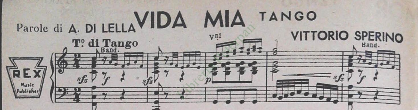 INVOCACION DE AMOR.tango  - VIDA MIA DE AMOR.tango - SPARTITO-SHEET MUSIC