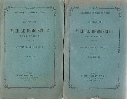 LE SECRET DE LA VIEILLE DEMOISELLE - E. MARLITT - 1926
