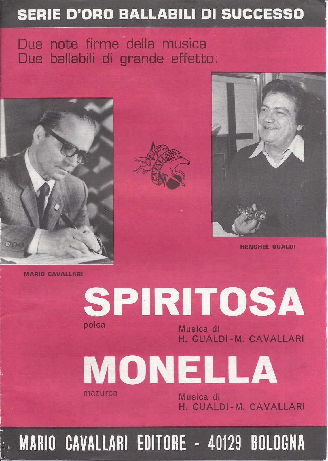 SPIRITOSA -- MONELLA  H. Gualdi M. Cavallari -- REBUS   Cavallari # SPARTITO