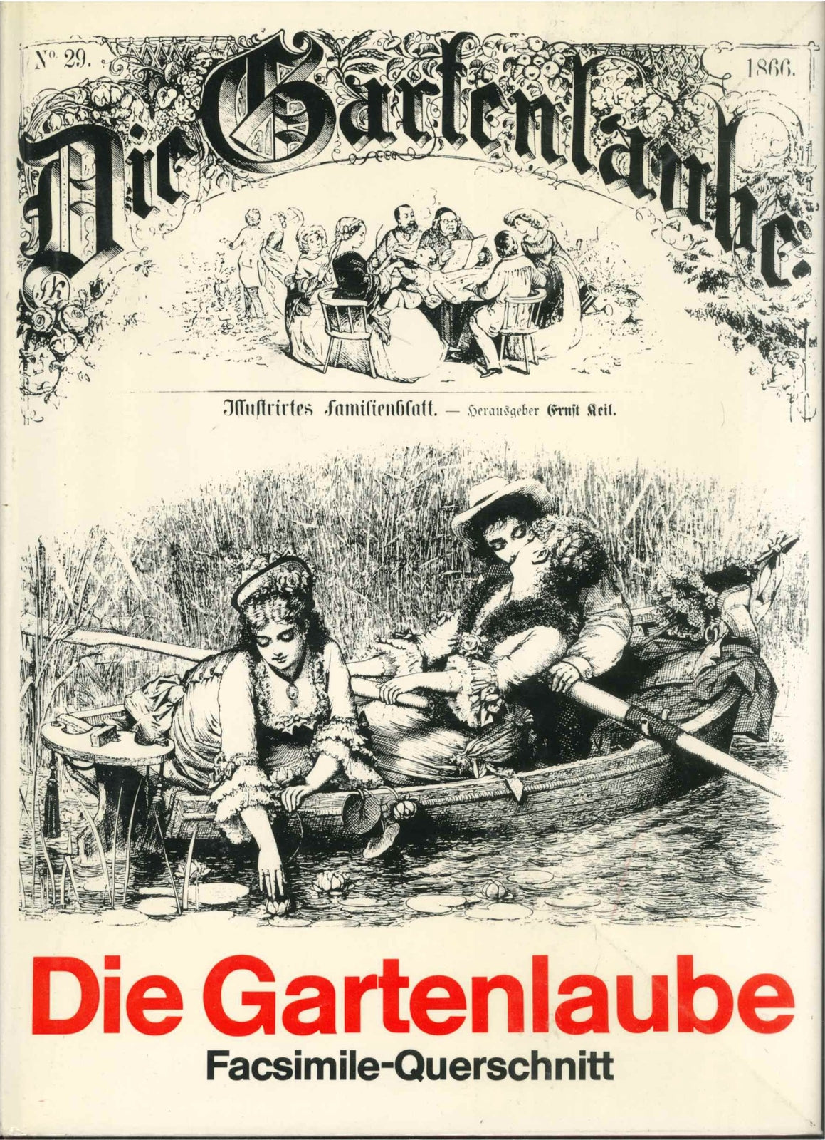 DIE GARTENLAUBE FACSIMILE-QUERSCHNITT     GERMAN TEXT