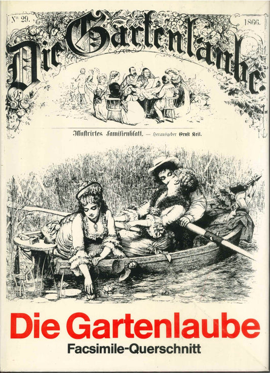 DIE GARTENLAUBE FACSIMILE-QUERSCHNITT     GERMAN TEXT