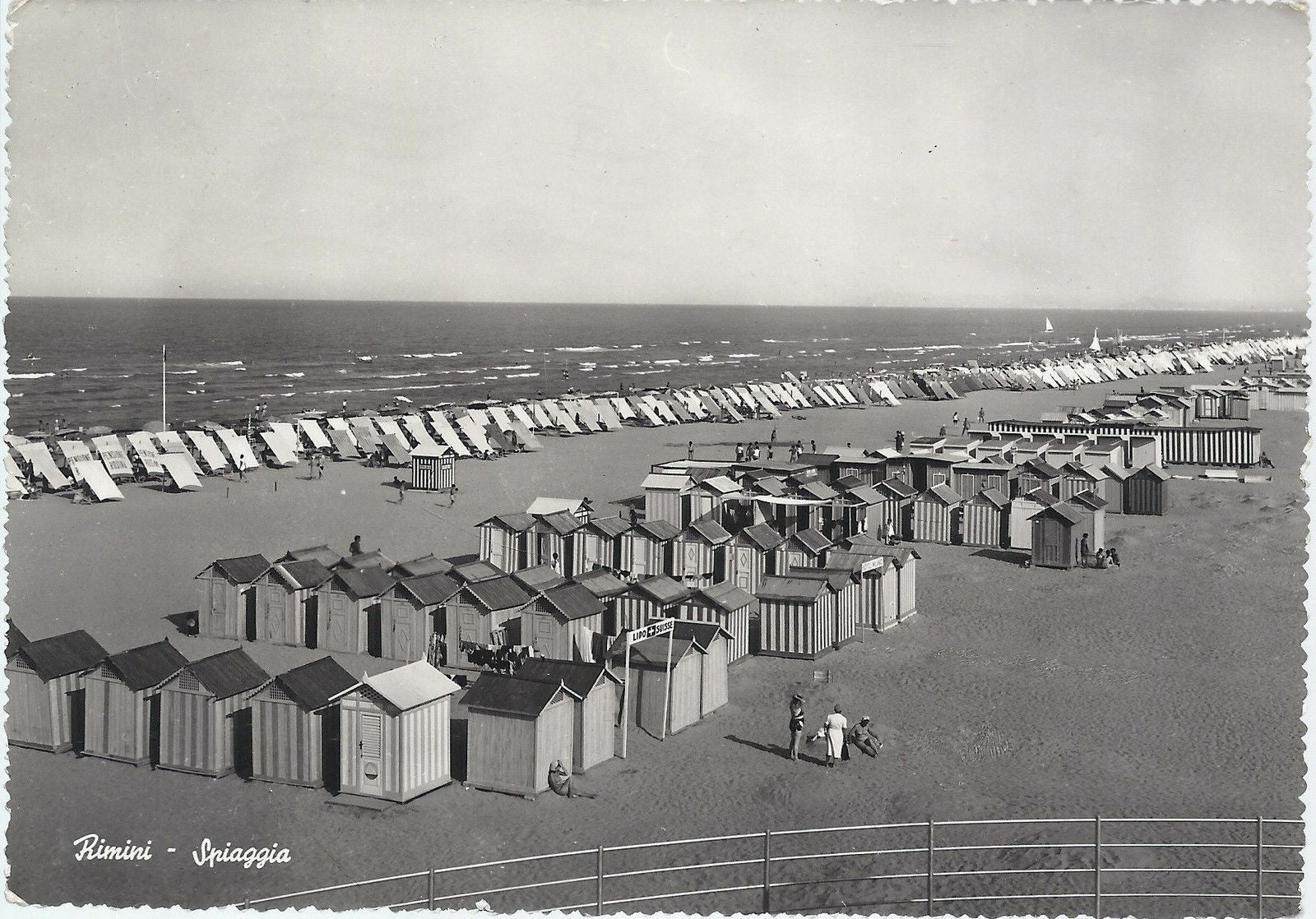 RIMINI - SPIAGGIA - V 1956 - FG - Ediz Belicchi