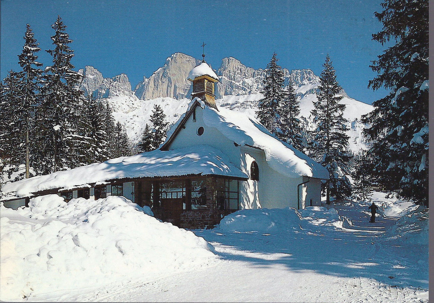 CHIESETTA CAREZZA CRODA CON ROSSA - KARERSEE KIRCHE MIT ROTW