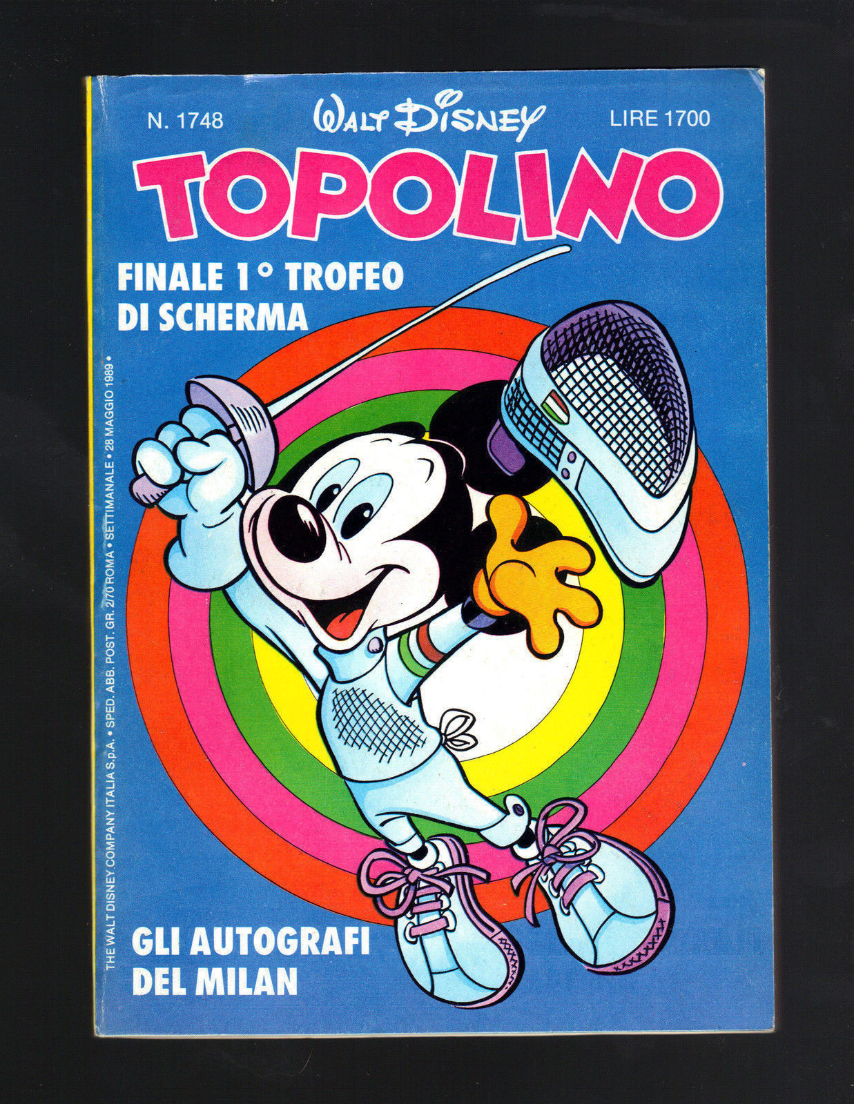 TOPOLINO N° 1748 - 28 MAGGIO 1989