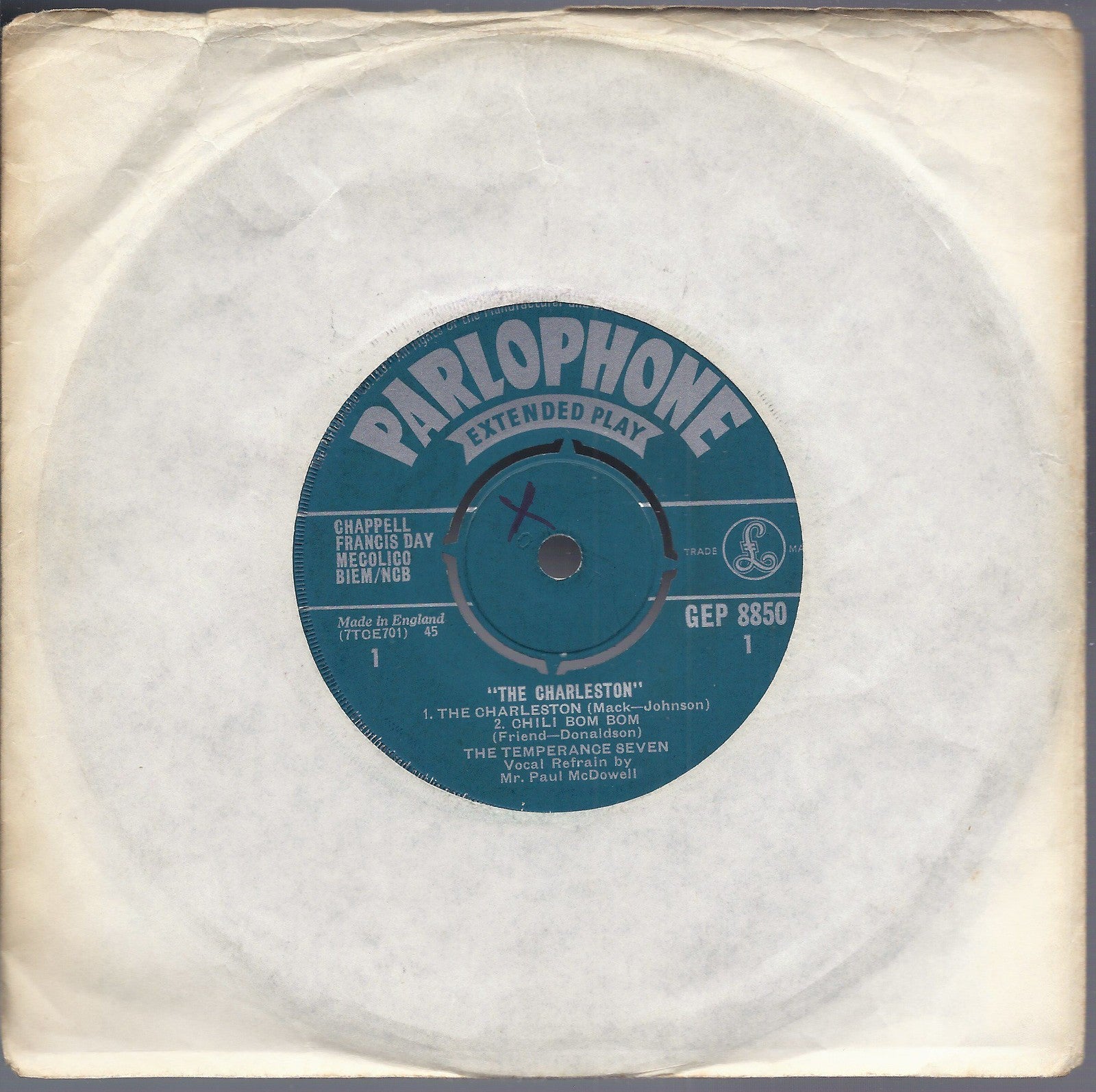 THE CHARLESTON and Other Selections -- THE TEMPERANCE SEVEN