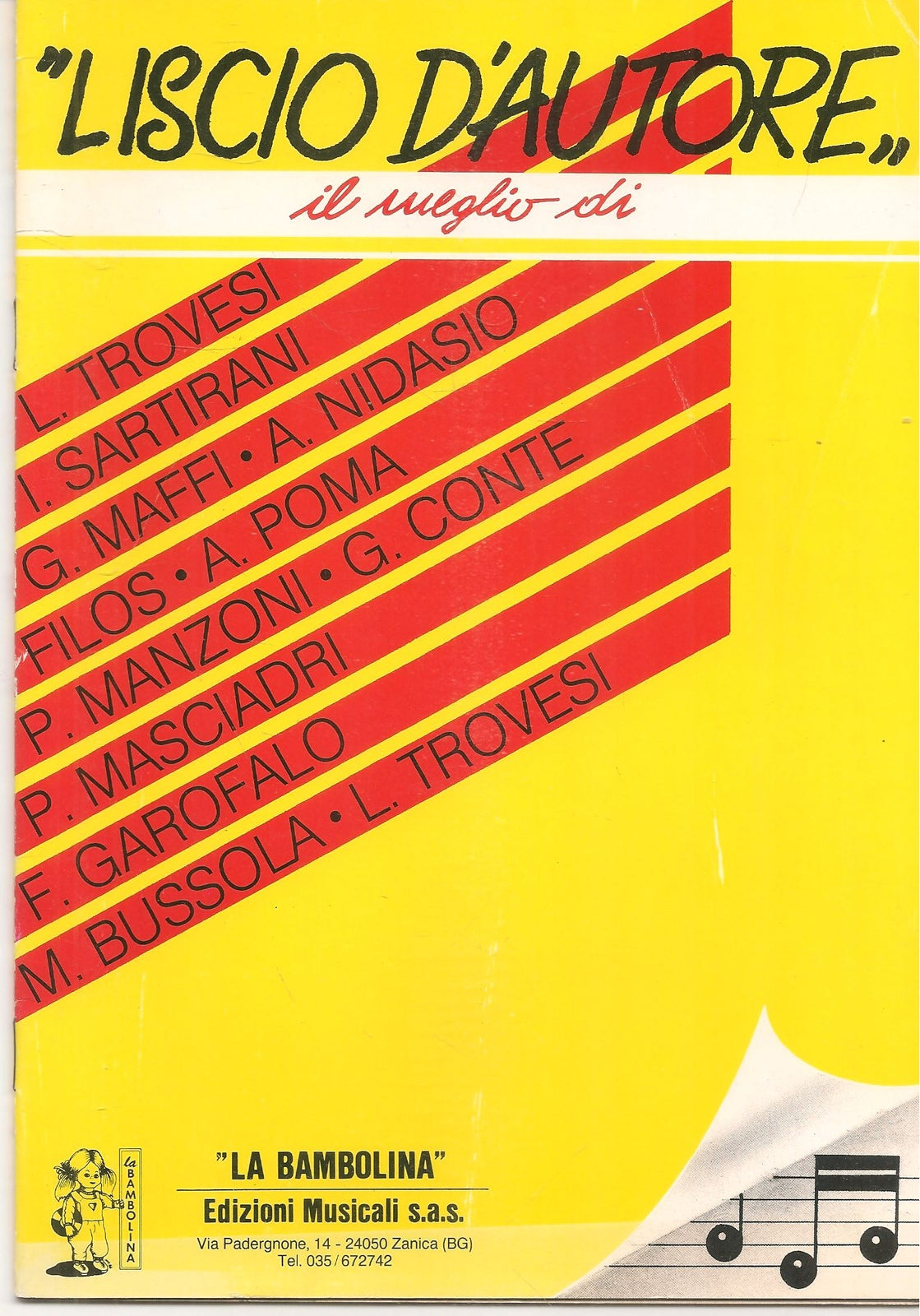 LISCIO D'AUTORE - 13 BRANI - SPARTITO-SHEET MUSIC