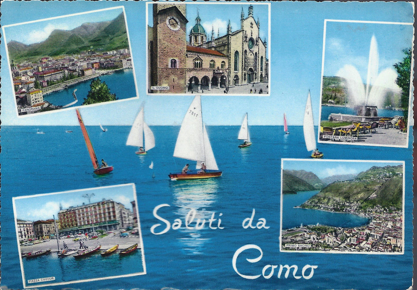 COMO - SALUTI - 5 VEDUTINE - NV - FG