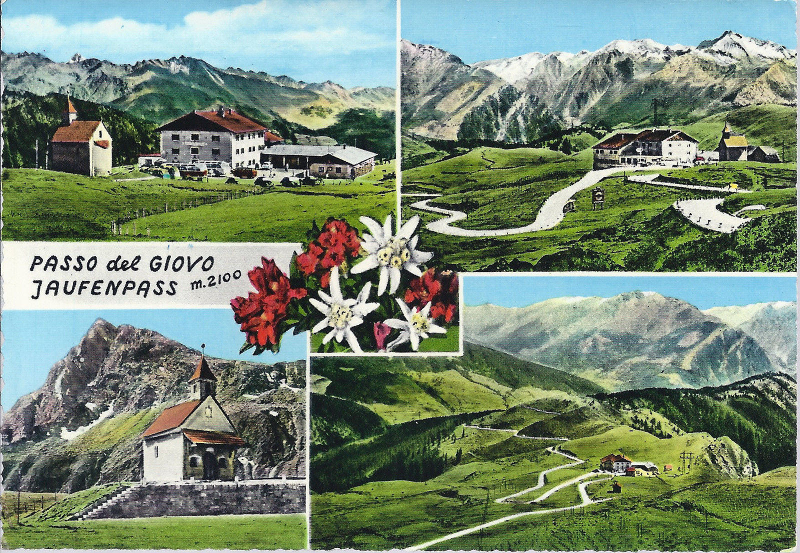 PASSO DEL GIOVO - JAUFENPASS - 4 VEDUTE - NV - FG - ACQUEREL