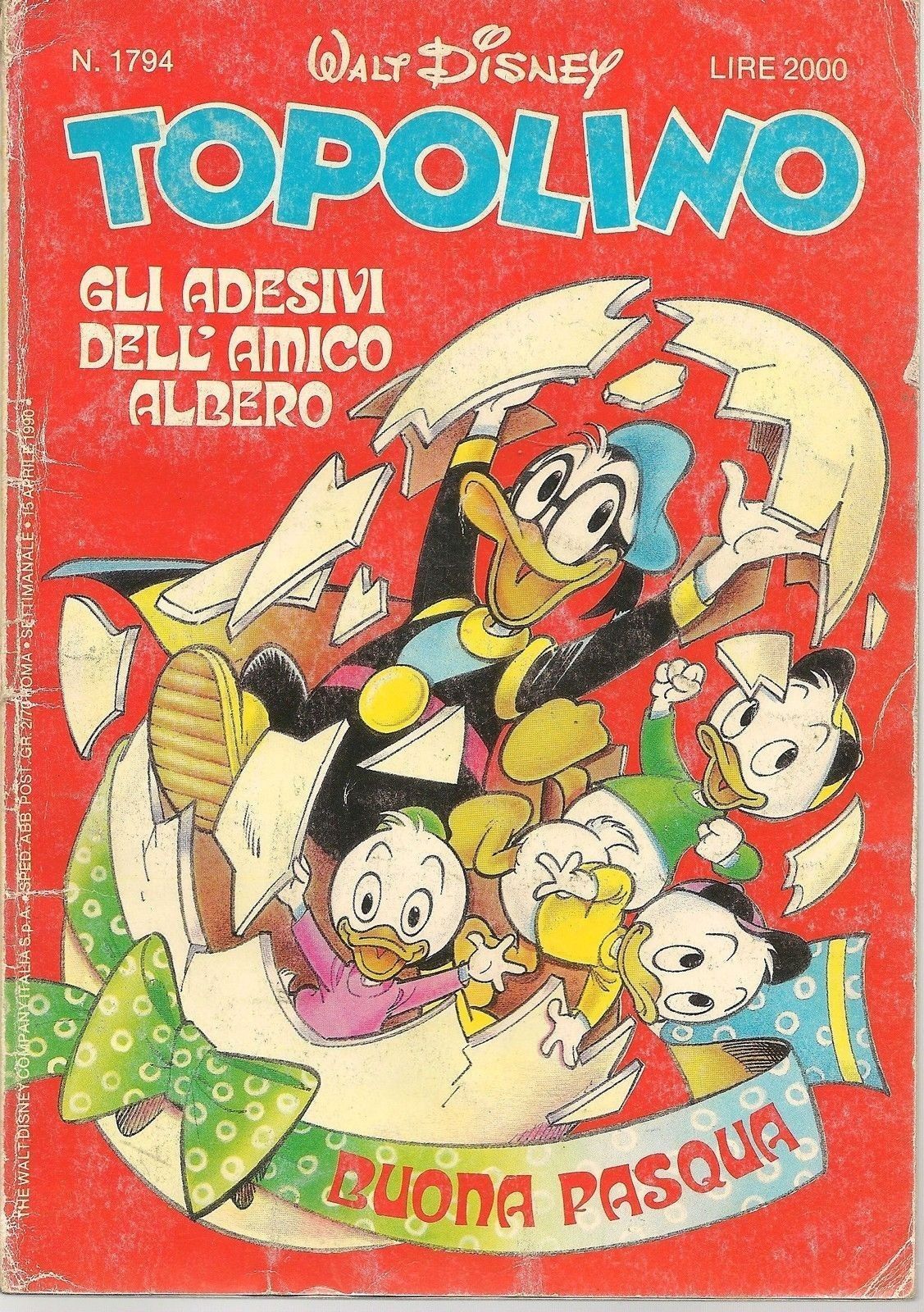 TOPOLINO N° 1794 - 15 APRILE 1990