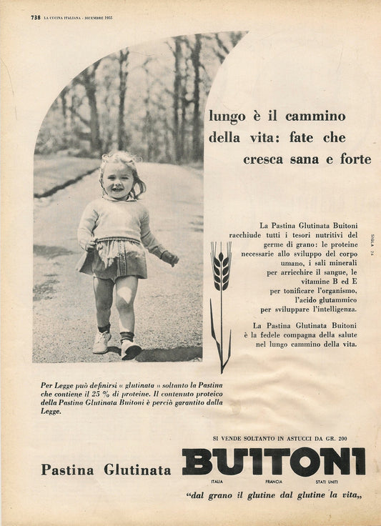 BUITONI- PASTINA GLUTINATA - LUNGO E' IL CAMMINO DELLA VITA... - ADVERTISING