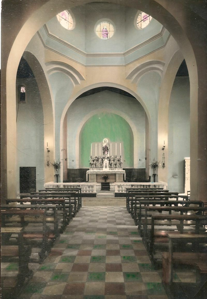 BAGNI DI CHIANCIANO - CHIESA  S. ANTONIO - ACQUARELLATA - NV