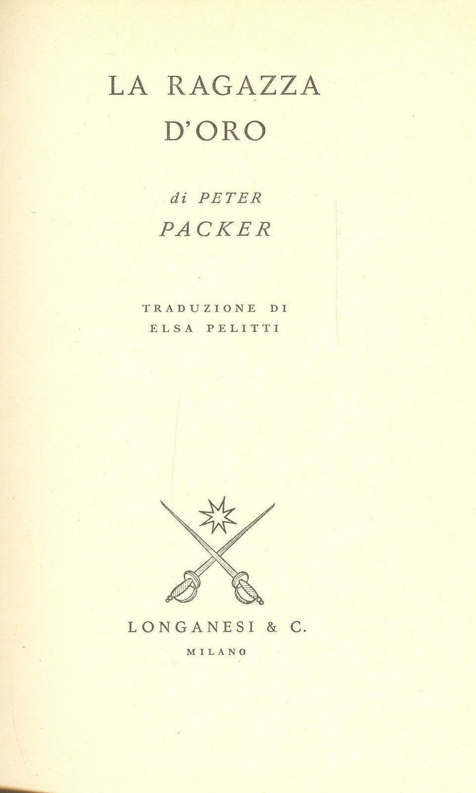 LA RAGAZZA D'ORO - PETERP PACKER