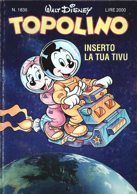TOPOLINO N. 1836 - 3 FEBBRAIO 1991