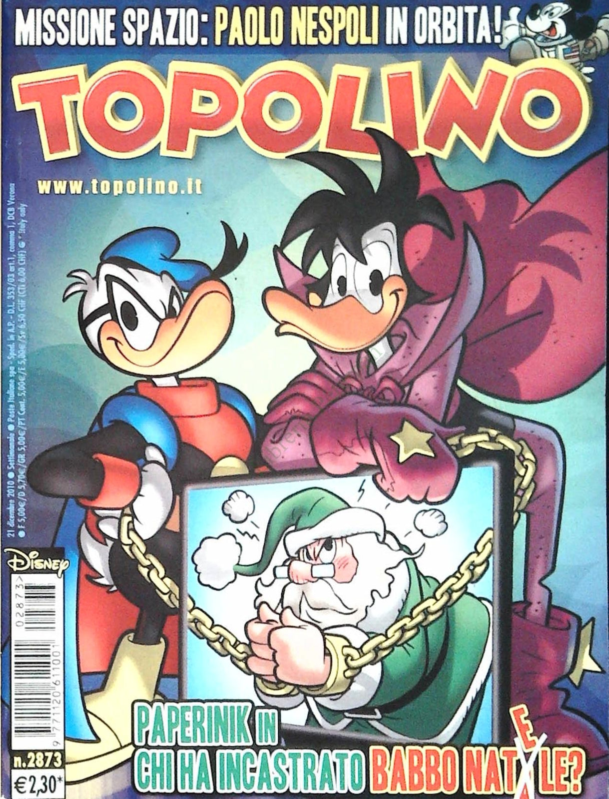 TOPOLINO N. 2873 - 21 DICEMBRE 2010