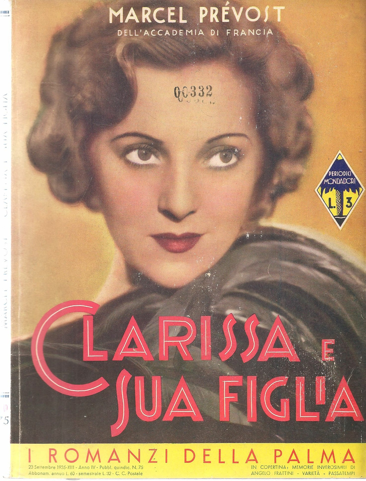 CLARISSA E SUA FIGLIA - MARCEL PREVOST - I ROMANZI DELLA PALMA