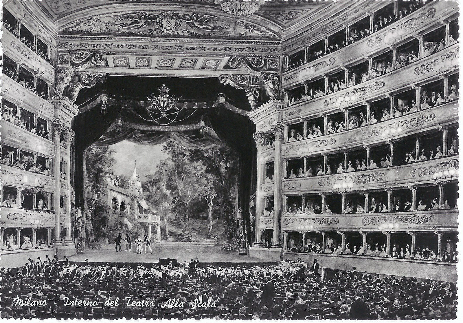 MILANO - INTERNO DEL TEATRO ALLA SCALA - NV
