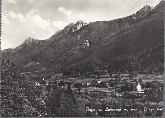 BAGNI DI LUSNIZZA - PANORAMA - V 1958 - FG