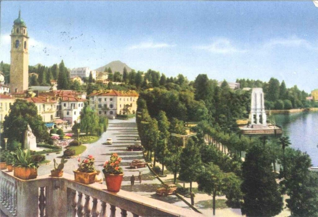 PALLANZA - PIAZZA GARIBALDI E MAUSOLEO CADORNA - V1962 - ACQ