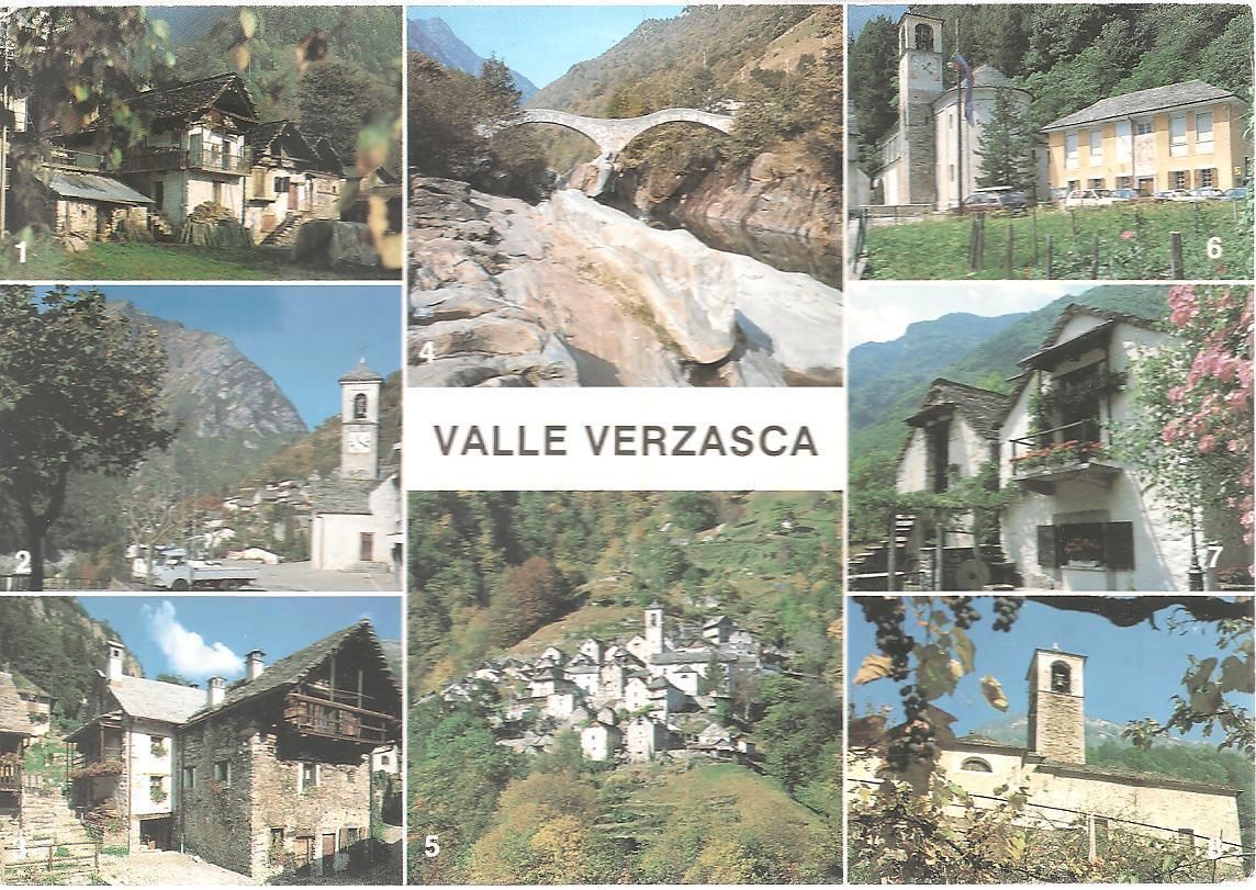 VALLE VERZASCA - CANTON TICINO - 8 VEDUTE - V1994