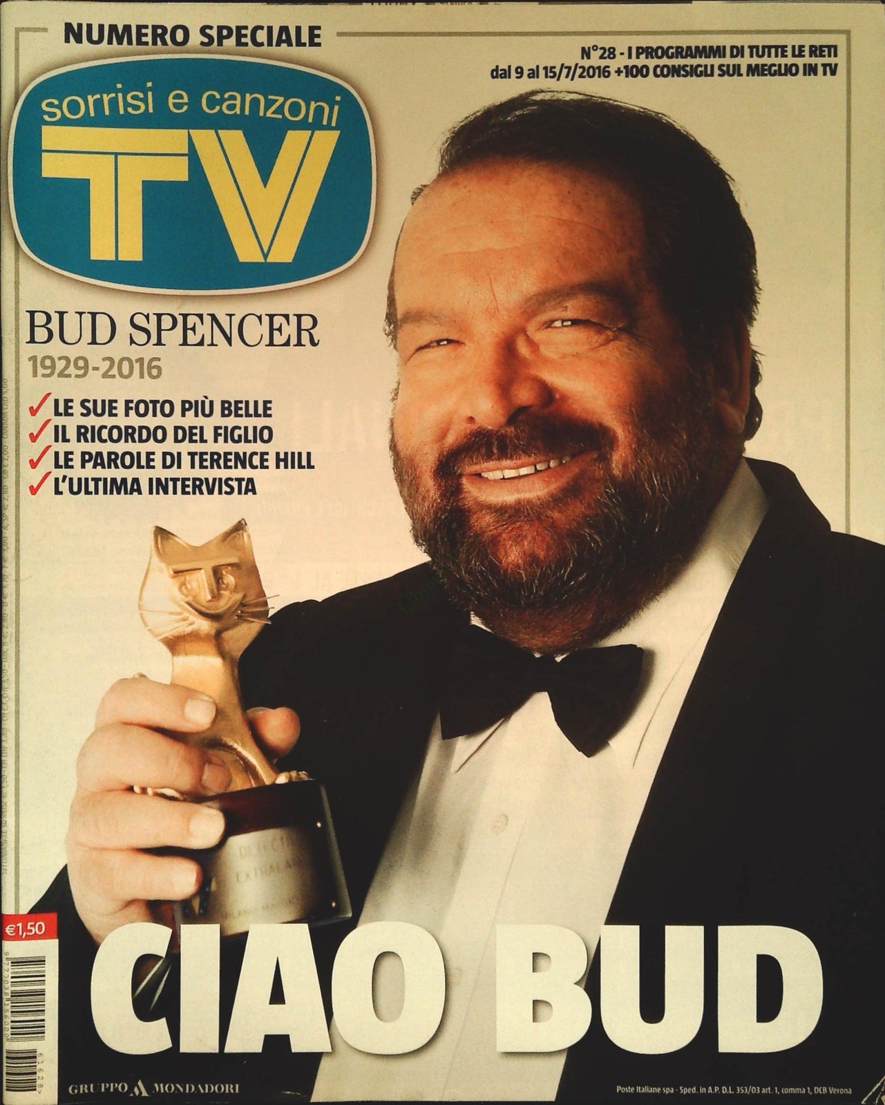 SORRISI E CANZONI 9 LUGLIO 2016 - CIAO BUD