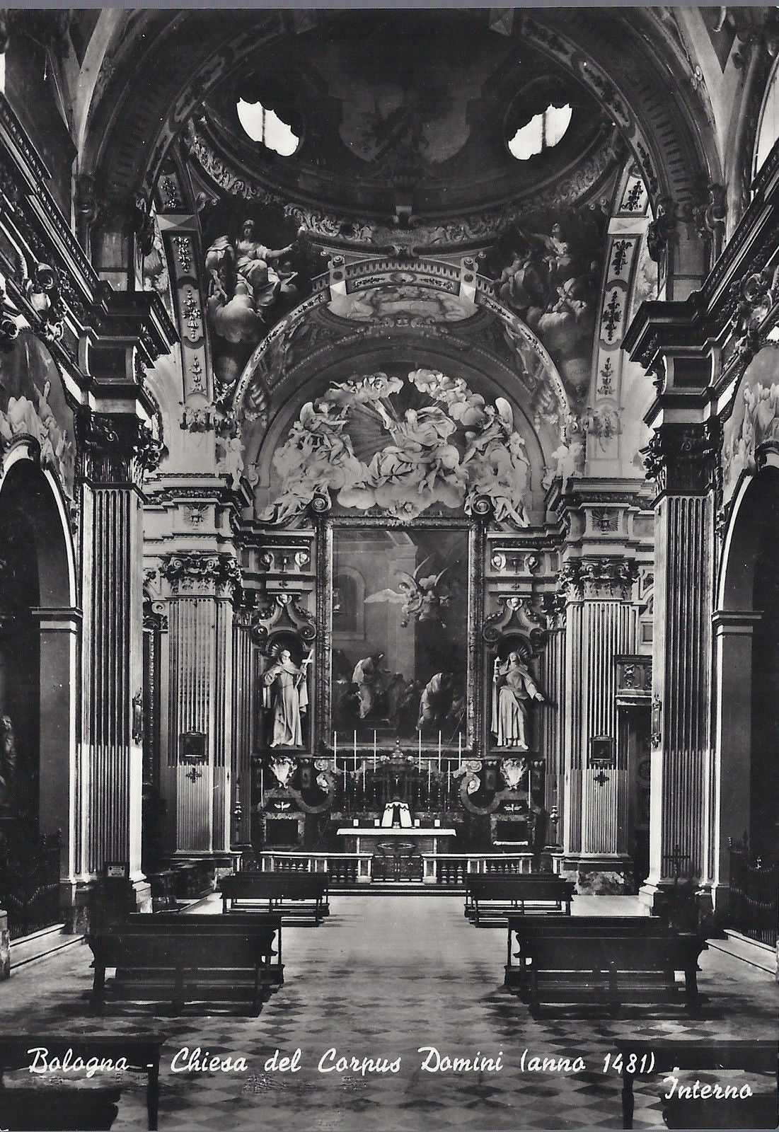 BOLOGNA - CHIESA DEL CORPUS DOMINI - INTERNO - NV - FG