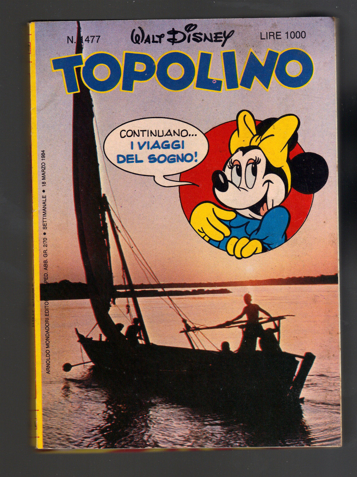 TOPOLINO N° 1477 - 18 MARZO 1984