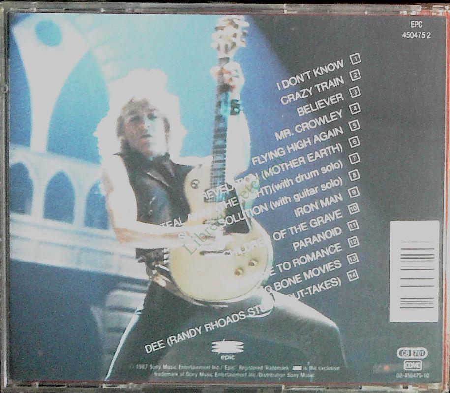 OZZY OSBOURNE - TIBUTE  RANDY RHOADS - CD