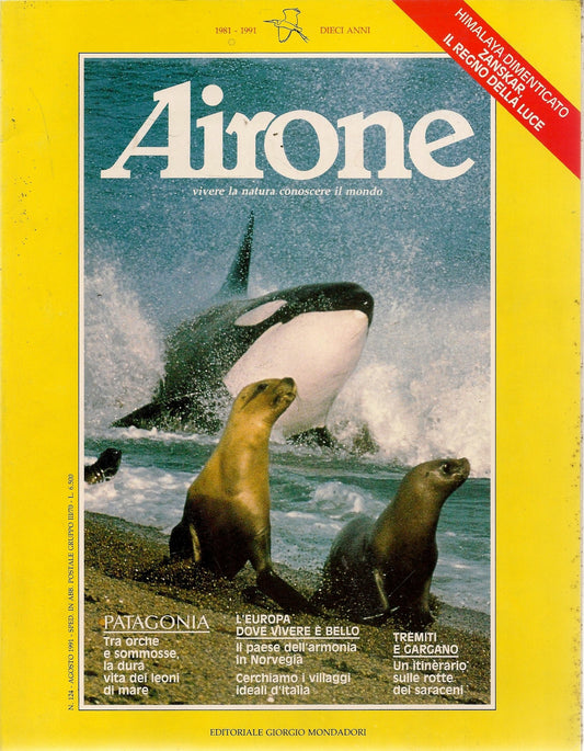 AIRONE N. 124 - AGSOTO 1991 - PATAGONIA