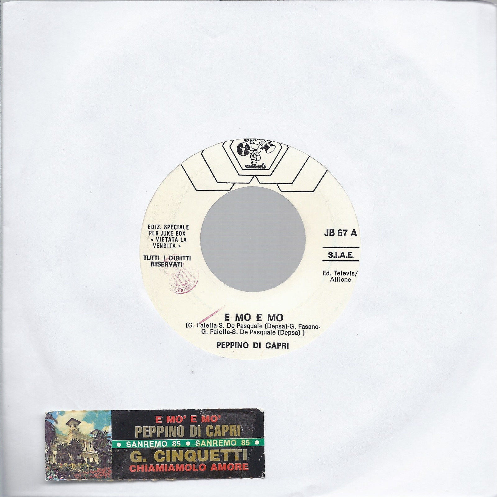 E MO E MO # PEPPINO DI CAPRI -- CHIAMALO AMORE # GIGLIOLA CINQUETTI - Juke Box