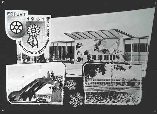 ERFURT 1961 - GERM,ANIA -TRE VEDUTE - NV