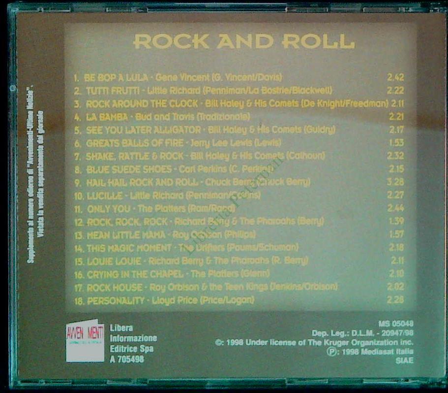 ROCK AND ROLL . THE BEST OF 50s - CD
