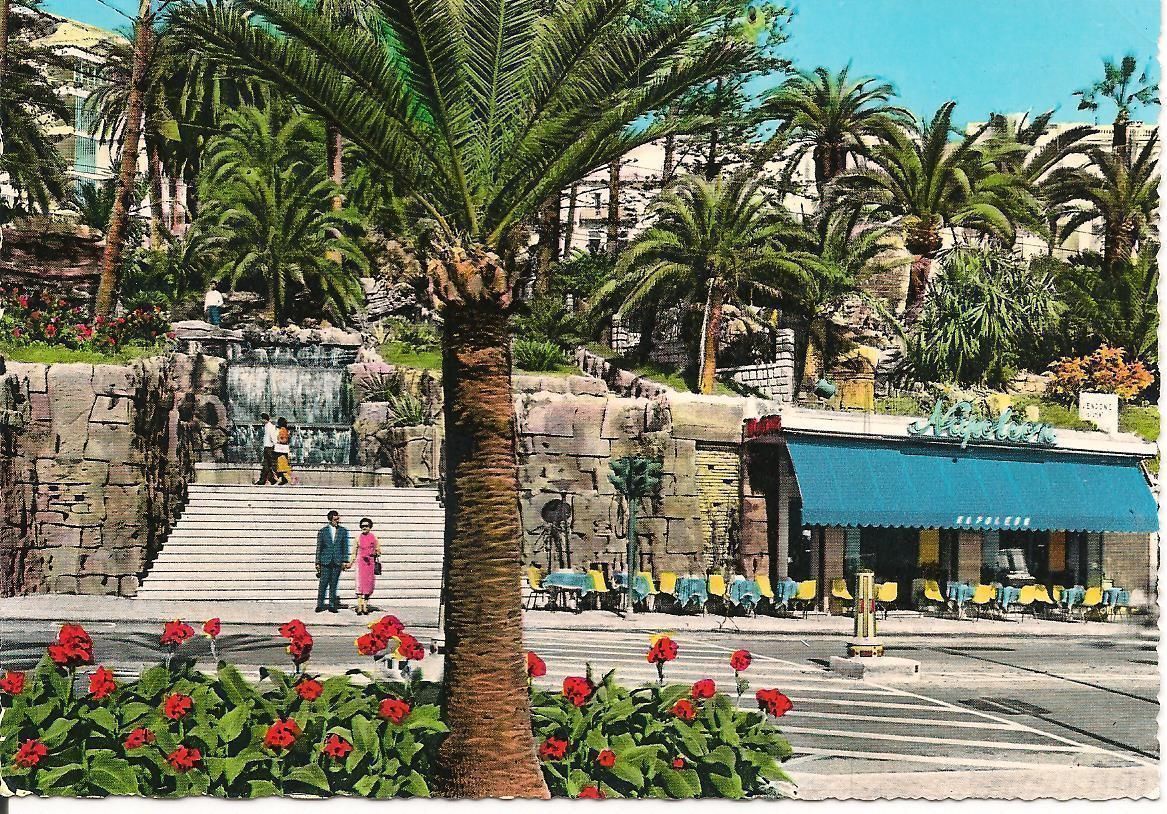 SANREMO - PANORAMA - ACQUARELLATA - V IN BUSTA 1963