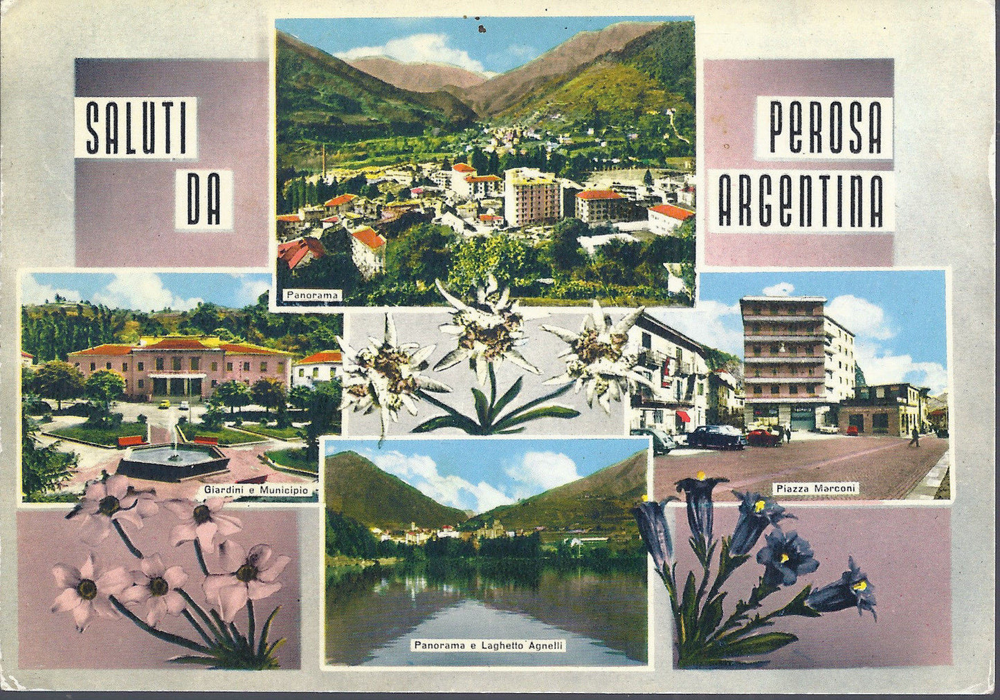 PEROSA ARGENTINA - SALUTI - 4 VEDUTE - V 1966 - FG