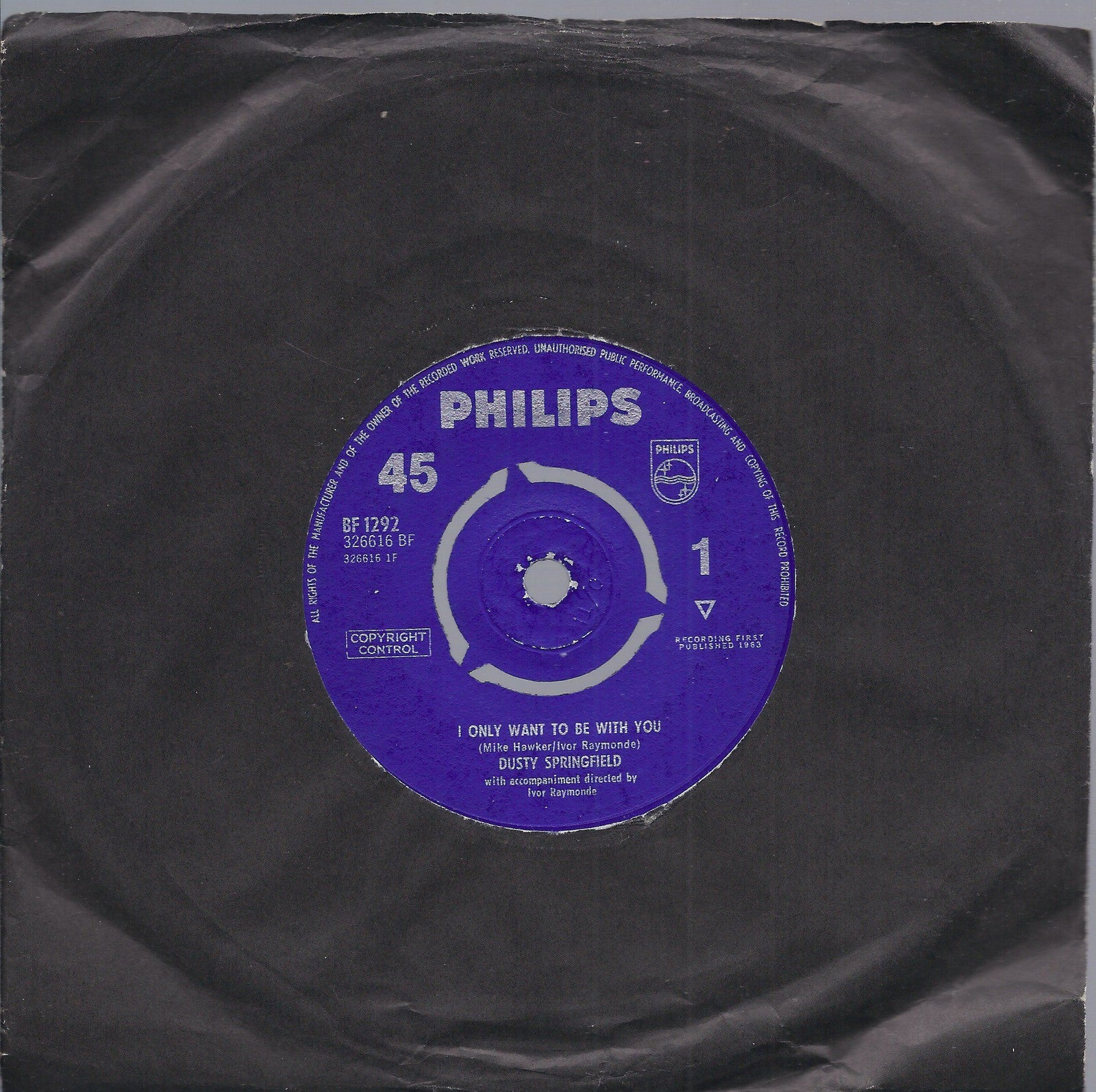 I ONLY WANT TO BE WITH YOU - ONCE UPON A TIME -- DUSTY SPRINGFIELD