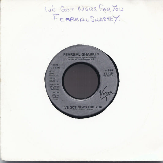 I'VE GOT NEWS FOR YOU - I CAN'T BEGIN TO STOP # FEARGAL SHARKEY- UK press for JB