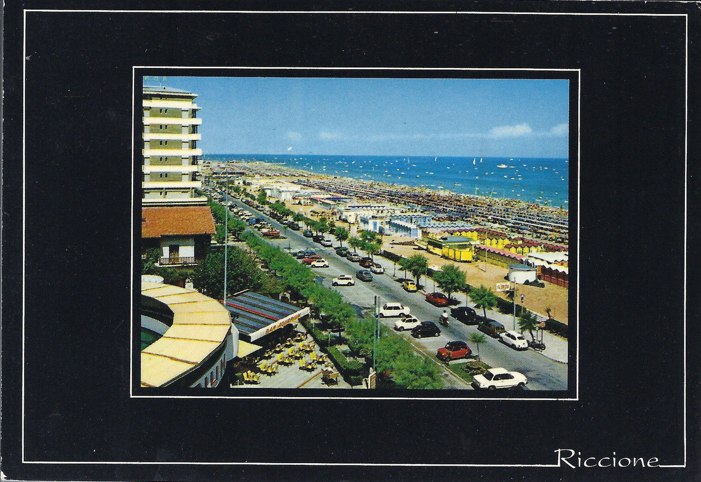 RICCIONE - LUNGOMARE E SPIAGGIA - V1987
