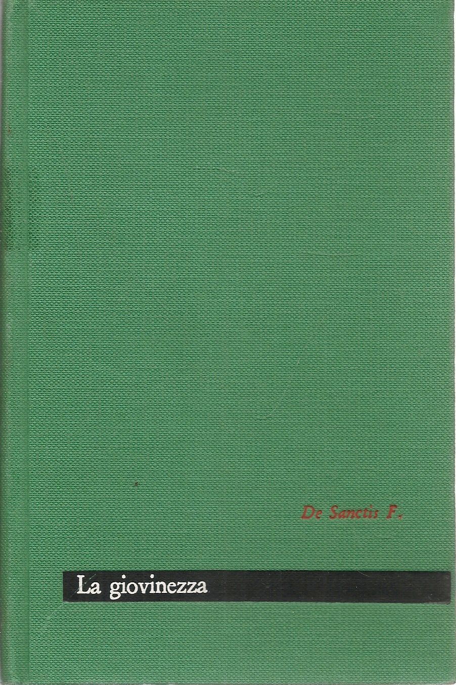 LA GIOVINEZZA - FRANCESCO DE SANCTIS