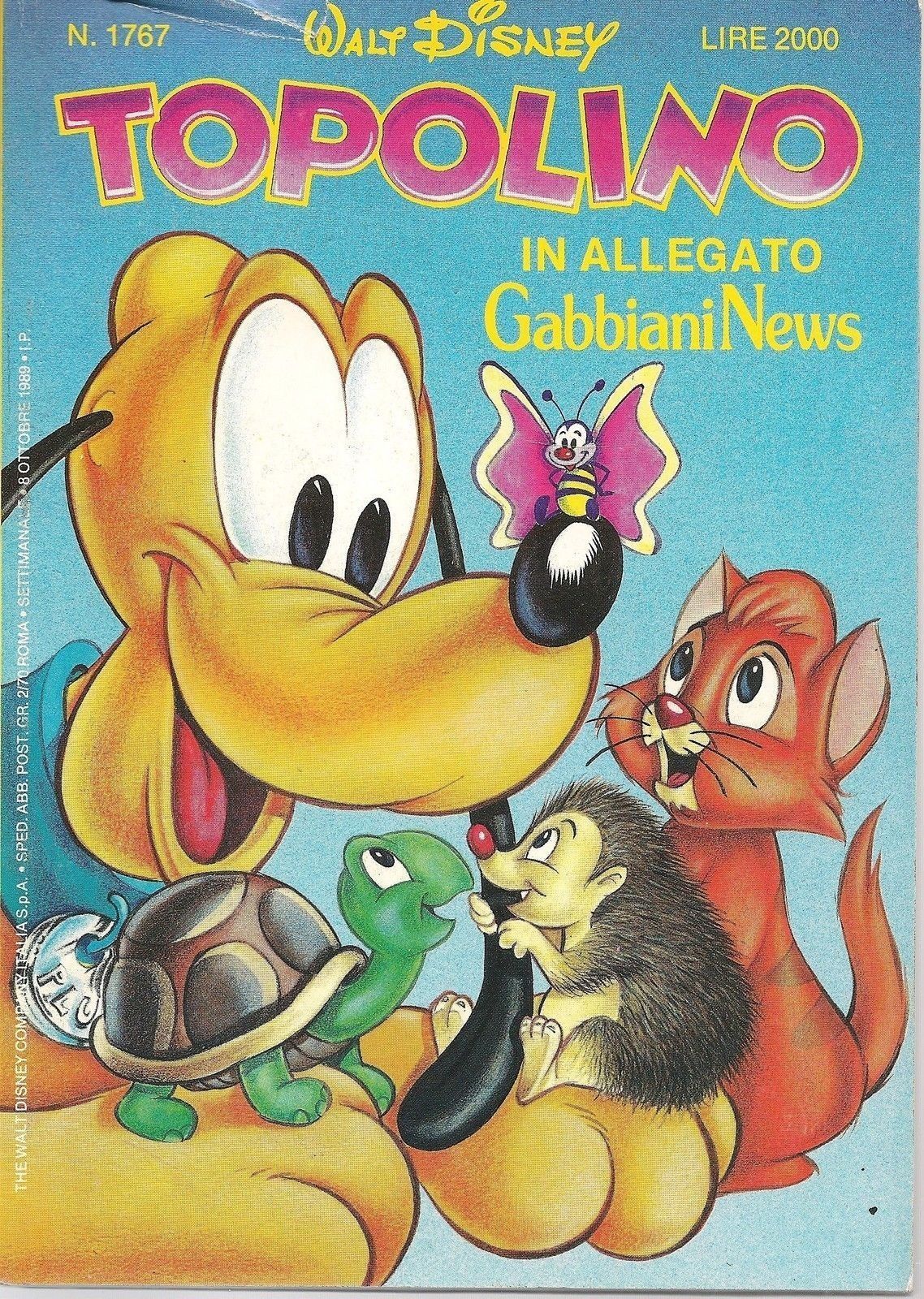 TOPOLINO N° 1767 - 8 OTTOBRE 1989