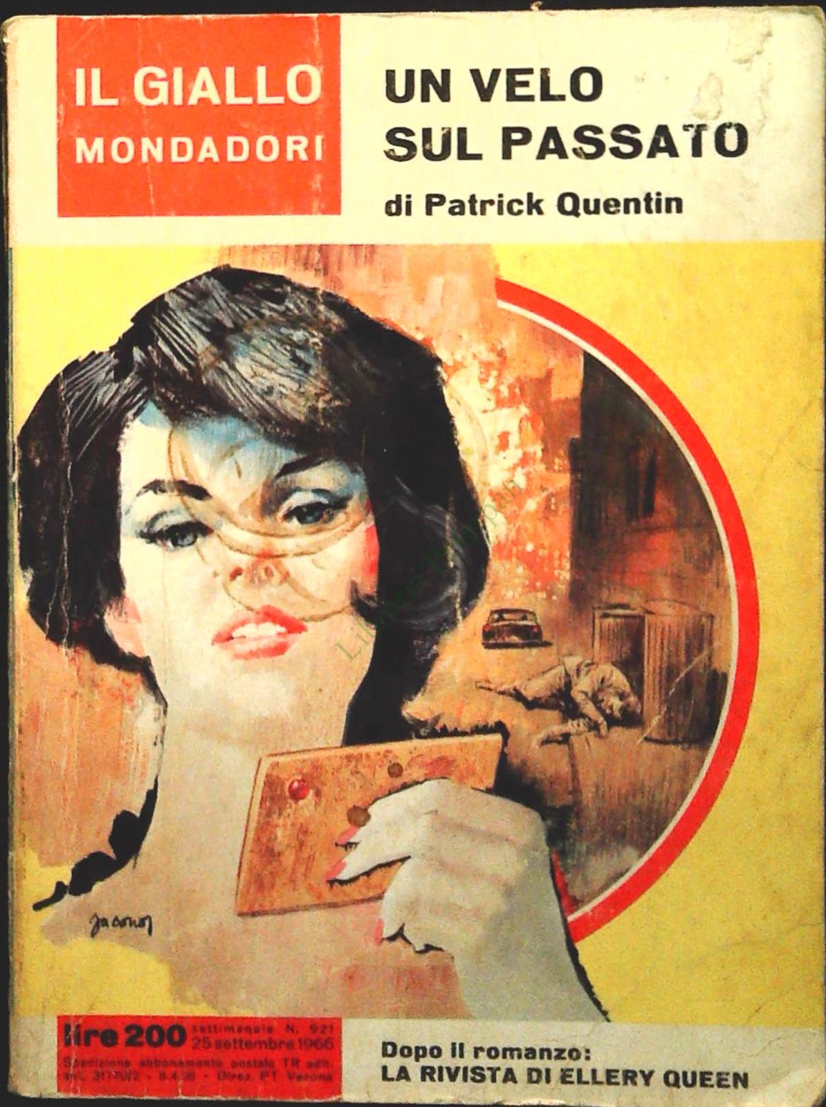 UN  VELO SULK PASSATO - PATRICK QUENTIN - GIALLO MONDADORI N. 921