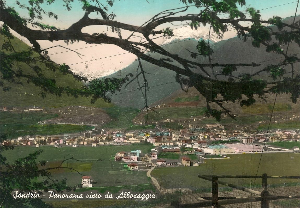SONDRIO - PANORAMA - ACQUARELLATA - V1961