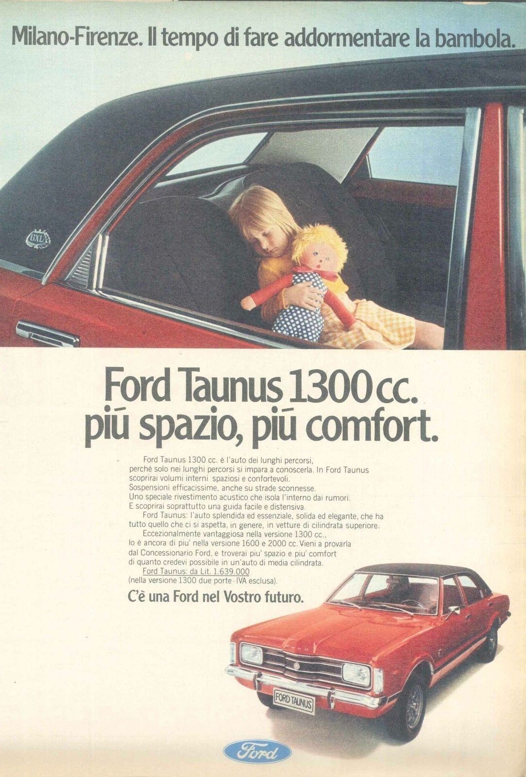 FORD TAUNUS 1300- AUTO - ADVERSITING -