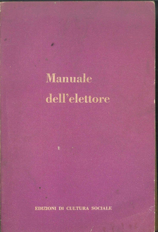 MANUALE DELL'ELETTORE