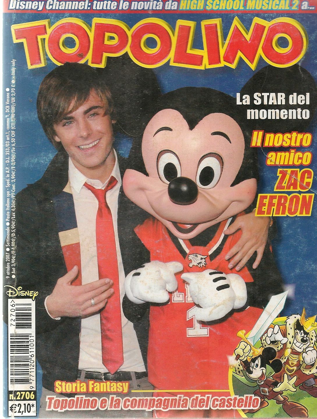 TOPOLINO N. 2706 - 9 OTTOBRE 2007