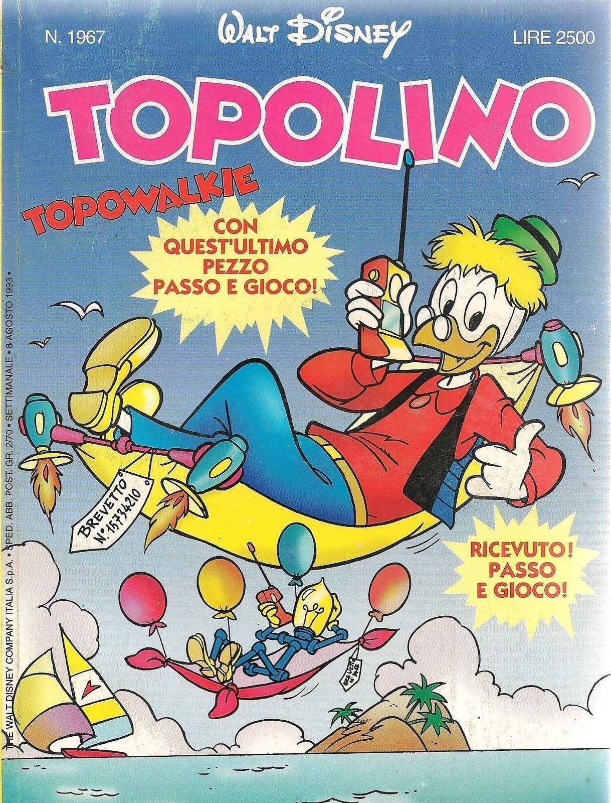 TOPOLINO N° 1967 - 8 AGOSTO 1993