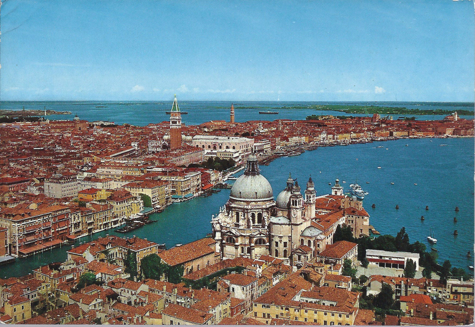 VENEZIA - VEDUTA AEREA DEL BACINO DI S. MARCO - NV