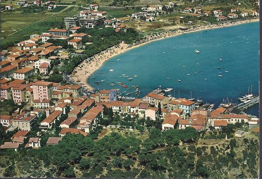MARINA DI CAMPO - ISOLA D'ELBA - VEDUTA AEREA - V1972