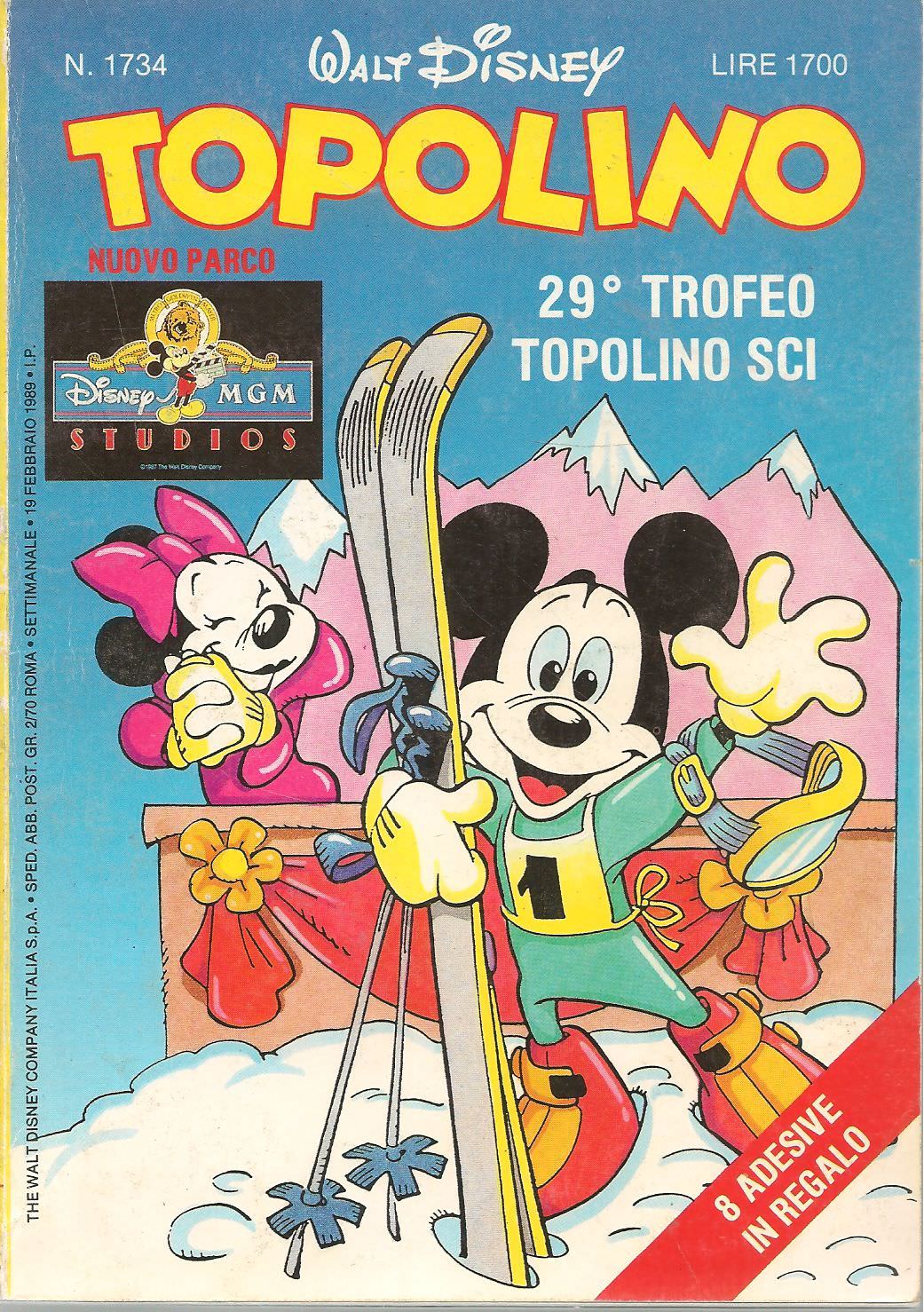 TOPOLINO  N. 1734 - 19 FEBBRAIO 1989