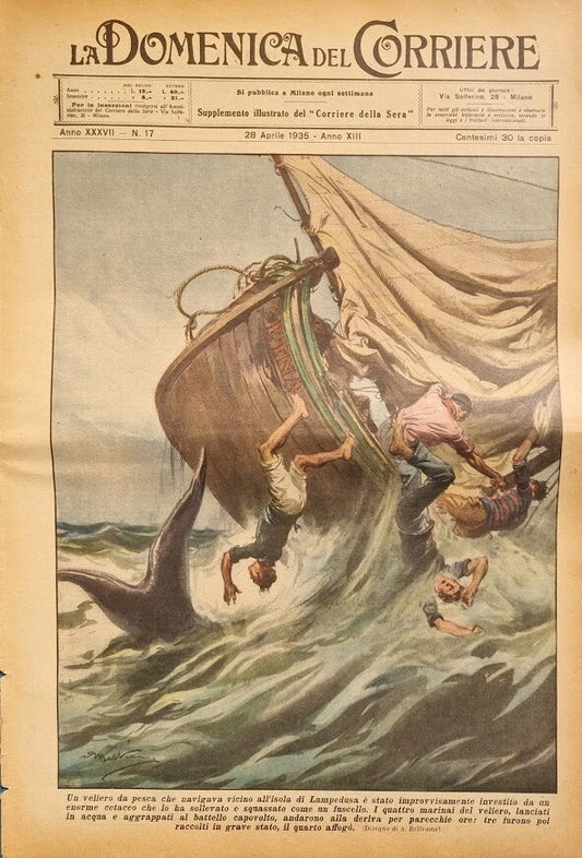 LA DOMENICA DEL CORRIERE 28 APRILE 1935 - ILL. A. BELTRAME