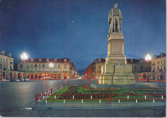 CUNEO - PIAZZA DUCCIO GALIMBERTI - NOTTURNO - V 1964 - FG