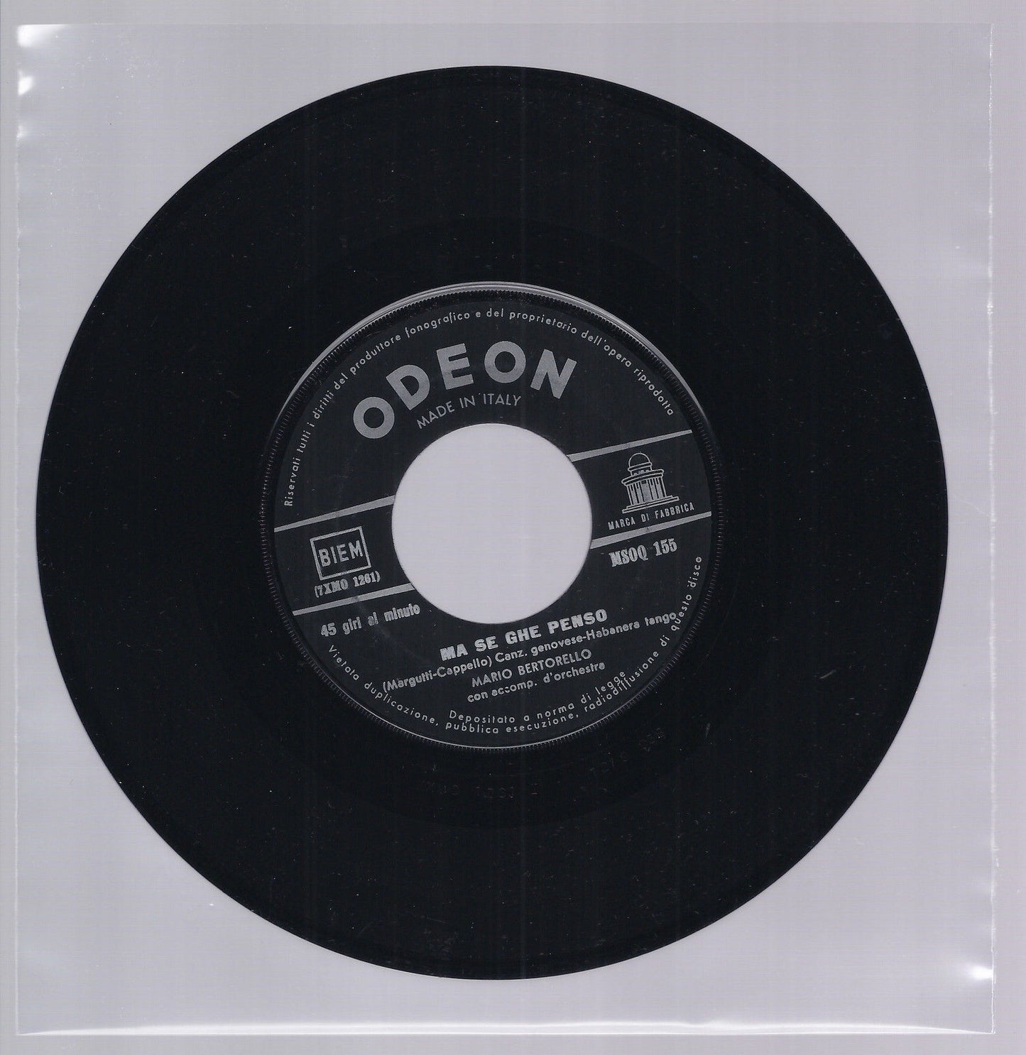 MA SE GHE PENSO == MARIO BERTORELLO -- MADONINN-A DI PESCOEI == VECCHIA STURLA